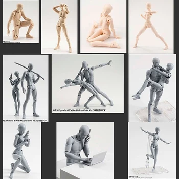 15cm SHFiguarts BODY KUN / BODY CHAN odern Mannequins Action Figure Drawing Sketch Model With Stand For Camera Lines Model Toy
15cm SHFiguarts BODY KUN / BODY CHAN odern Mannequins Action Figure Drawing Sketch Model With Stand For Camera Lines Model Toy