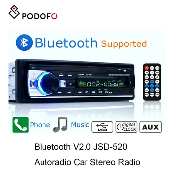 Podofo Car radio 1 din Bluetooth Stereo Remote Control Digital Bluetooth Audio Music Stereo Mp3 Player USB/SD/AUX-IN
Podofo Car radio 1 din Bluetooth Stereo Remote Control Digital Bluetooth Audio Music Stereo Mp3 Player USB/SD/AUX-IN