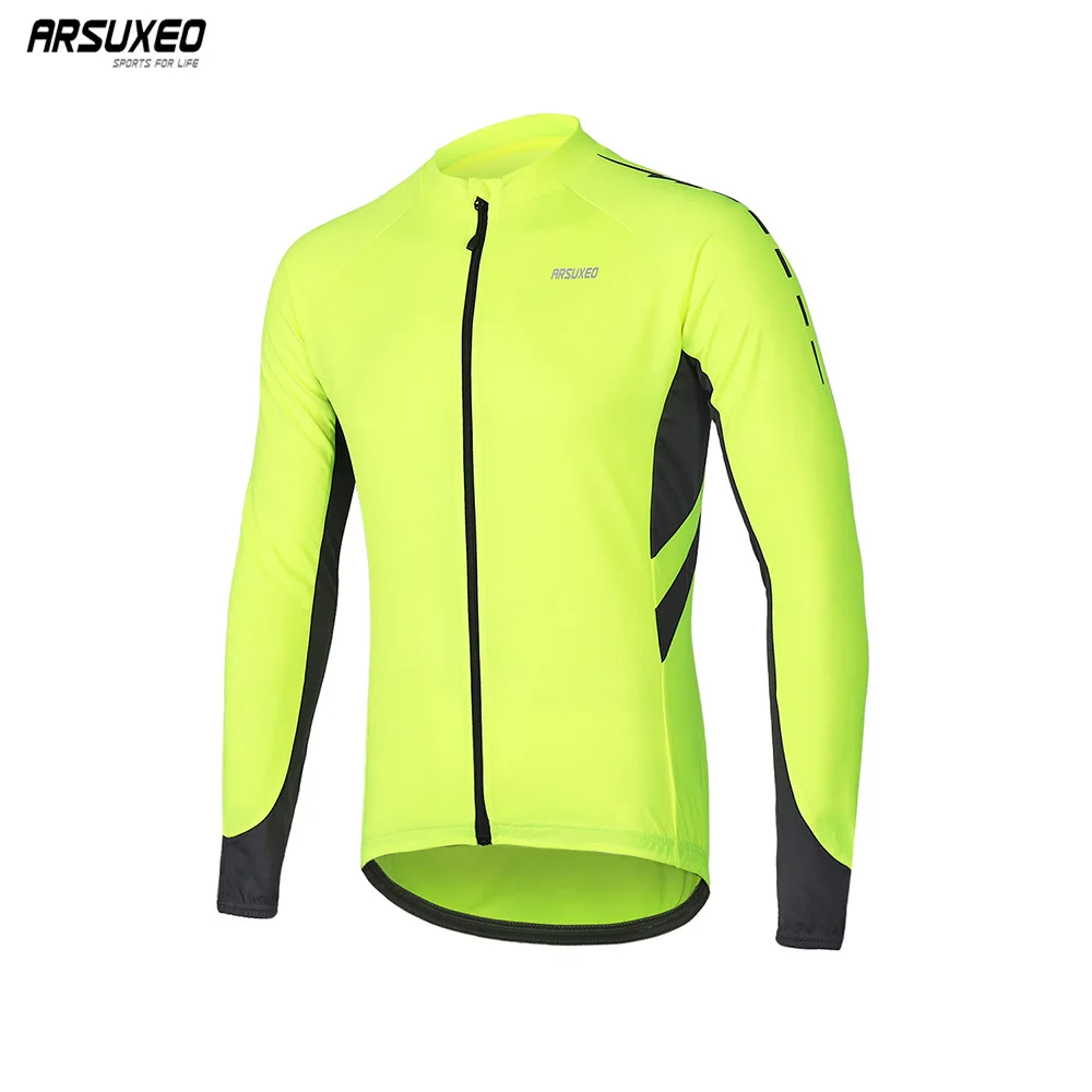 ARSUXEO Men's Cycling jersey Long Sleeve Sportswear Bike Shirts Full Zipper MTB Top Mountain Jerseys Clothing Wear Dry fit 6030
ARSUXEO Men's Cycling jersey Long Sleeve Sportswear Bike Shirts Full Zipper MTB Top Mountain Jerseys Clothing Wear Dry fit 6030