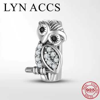 Real 925 Sterling Silver Clear CZ Cute owl Reflections Clip Charms Stopper Bead Fit Original Bracelets for Women DIY Jewelry
Real 925 Sterling Silver Clear CZ Cute owl Reflections Clip Charms Stopper Bead Fit Original Bracelets for Women DIY Jewelry