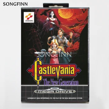 16 bit MD Memory Card With Box for Sega Mega Drive for Genesis Megadrive - Castlevania The New Generation Cover1 
16 bit MD Memory Card With Box for Sega Mega Drive for Genesis Megadrive - Castlevania The New Generation Cover1