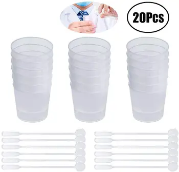 Lvcky 20 Pack 60 ml Transparent Polypropylene Plastic Graduated Cups with 20 Stiring Bars for Mixing Paint, Stain, Epoxy, Resin
Lvcky 20 Pack 60 ml Transparent Polypropylene Plastic Graduated Cups with 20 Stiring Bars for Mixing Paint, Stain, Epoxy, Resin
