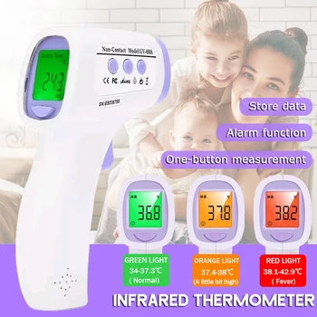 Electronic Muti-fuction Baby/Adult Digital Termomete Infrared Forehead Body Thermometer Gun Non-contact Temperature Measurement
Electronic Muti-fuction Baby/Adult Digital Termomete Infrared Forehead Body Thermometer Gun Non-contact Temperature Measurement