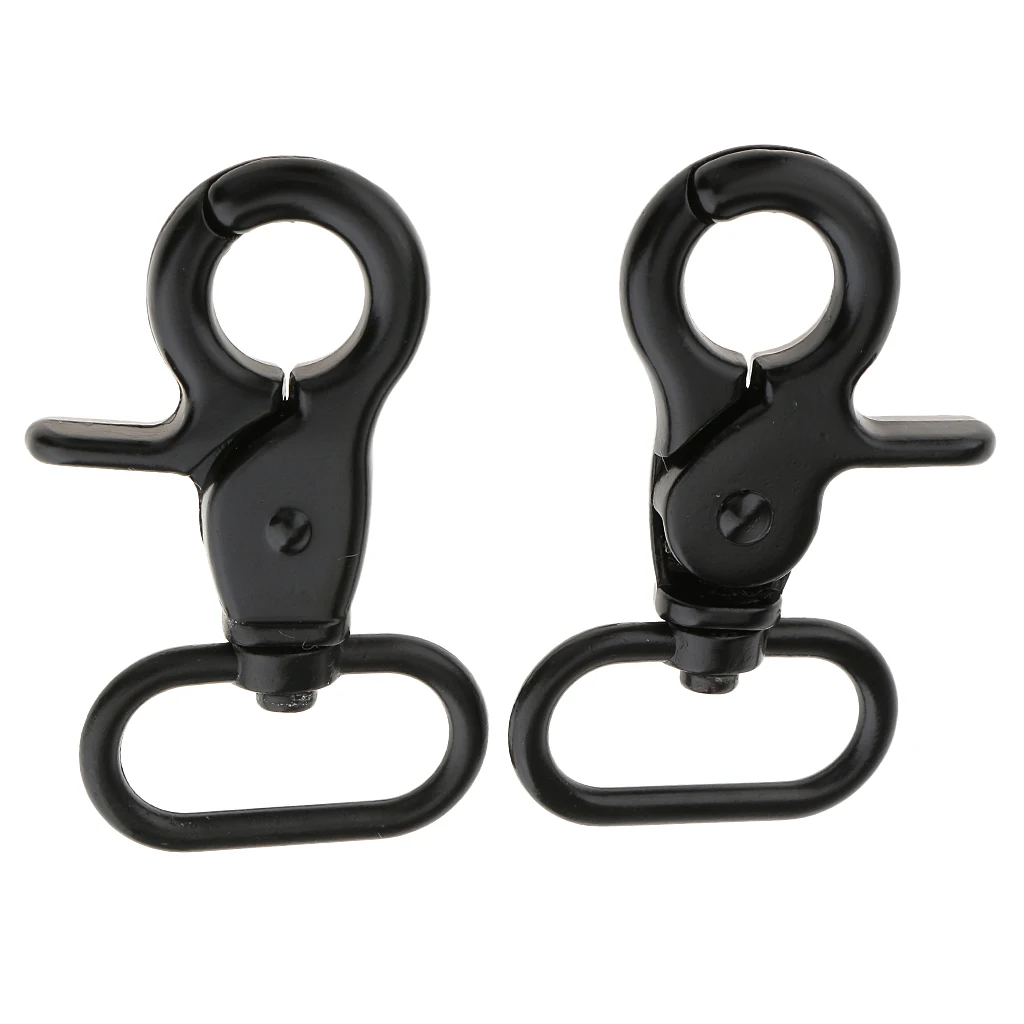 2pcs Bag Clasps Lobster Swivel Trigger Clips Snap Hook Black 2pcs Bag Clasps Lobster Swivel Trigger Clips Snap Hook Black