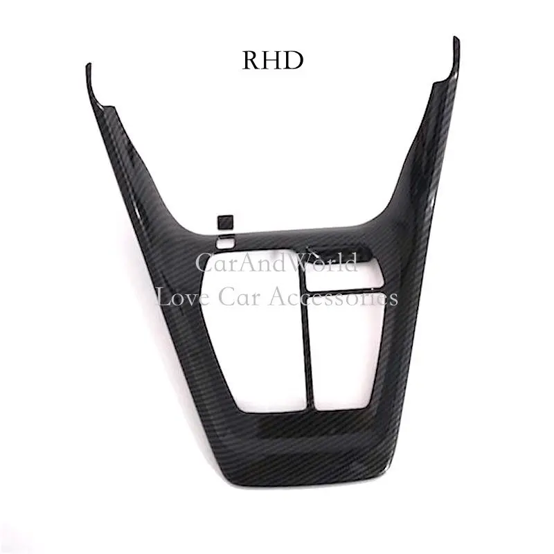 

For Toyota RAV4 LHD&RHD 2019-2023 Interior Central Console Gear Shift Box Panel Cover Frame Trims Carbon Fiber Car Accessories