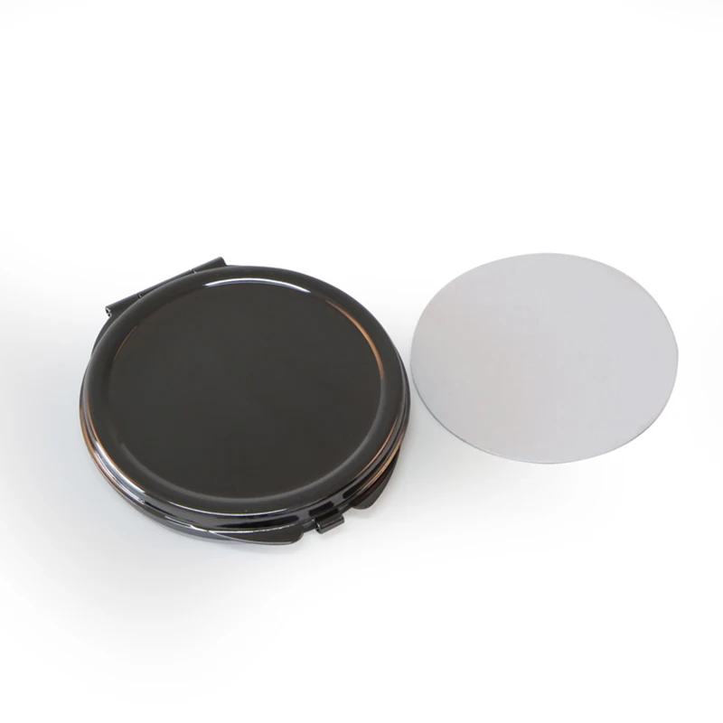 DIY Foldable Compact Black Metal Make Up Mirror +Sublimation Blank 10/Lot#18032-5
DIY Foldable Compact Black Metal Make Up Mirror +Sublimation Blank 10/Lot#18032-5