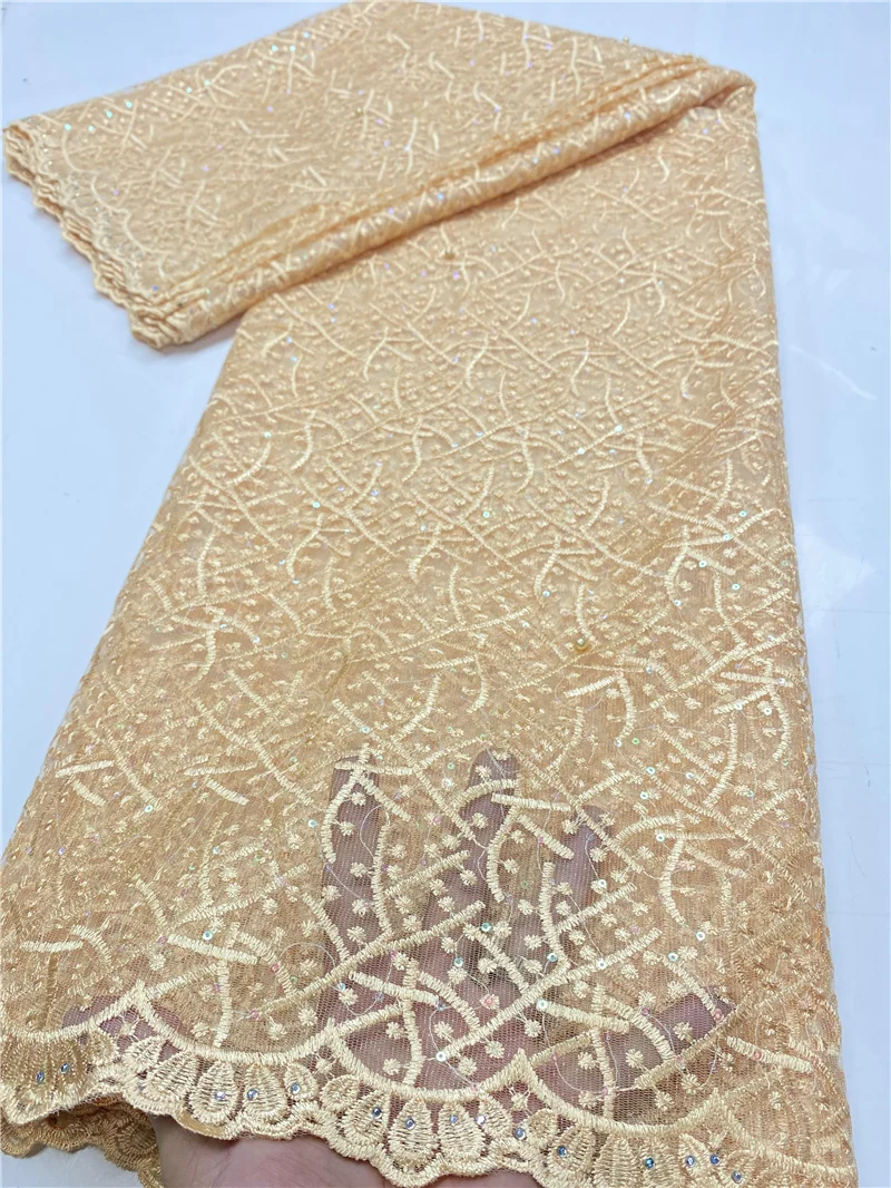 African Lace Fabric 2020 High Quality Sequins Lace French Tulle Lace Fabric Nigerian Lace Fabrics For Party Sewing YA3634B-6
African Lace Fabric 2020 High Quality Sequins Lace French Tulle Lace Fabric Nigerian Lace Fabrics For Party Sewing YA3634B-6