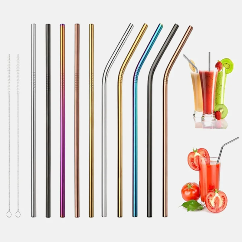 5 Pcs Colorful Reusable Drinking Straw High Quality 304 Stainless Steel Metal Straw with Cleaner Brush For Mugs 20/30oz
5 Pcs Colorful Reusable Drinking Straw High Quality 304 Stainless Steel Metal Straw with Cleaner Brush For Mugs 20/30oz