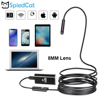 Mini 8mm Lens 2M Soft Cable Wireless WIFI Endoscope Waterproof Camera Inspection Borescope Cam for IOS iPhone Android Phone
Mini 8mm Lens 2M Soft Cable Wireless WIFI Endoscope Waterproof Camera Inspection Borescope Cam for IOS iPhone Android Phone