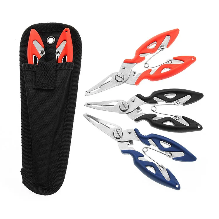 Multi Function Stainless Steel Fishing Pliers Curved Nose Scissors Braid Cutters Hook Removers Fishing Line Cutters with Nylon S
Multi Function Stainless Steel Fishing Pliers Curved Nose Scissors Braid Cutters Hook Removers Fishing Line Cutters with Nylon S