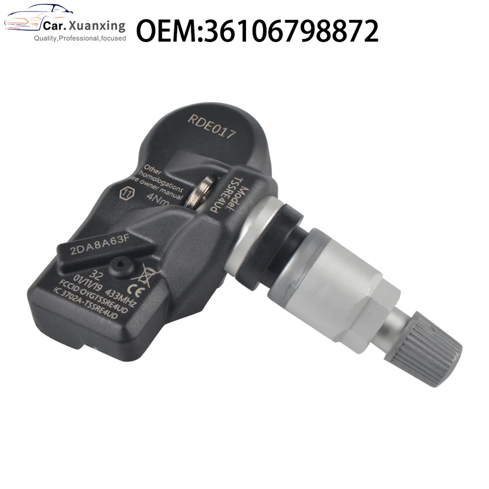 4Pcs 36106798872 Tire Pressure Sensor Monitoring System TPMS 433Mhz For BMW 5 6 7 X1 X3 X4 Z4 Mercedes Benz GLB Class GLE GLS
4Pcs 36106798872 Tire Pressure Sensor Monitoring System TPMS 433Mhz For BMW 5 6 7 X1 X3 X4 Z4 Mercedes Benz GLB Class GLE GLS