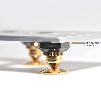 4 Set Gold Speaker Spikes Isolation CD Amplifier Turntable Pad Stand Feet Double-sided Adhesive GK99
4 Set Gold Speaker Spikes Isolation CD Amplifier Turntable Pad Stand Feet Double-sided Adhesive GK99