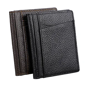 Genuine Leather Business Card Holder for Men Solid Black Driver License Cover Slim Card Wallet Small Credit ID Card Case Purse
Genuine Leather Business Card Holder for Men Solid Black Driver License Cover Slim Card Wallet Small Credit ID Card Case Purse