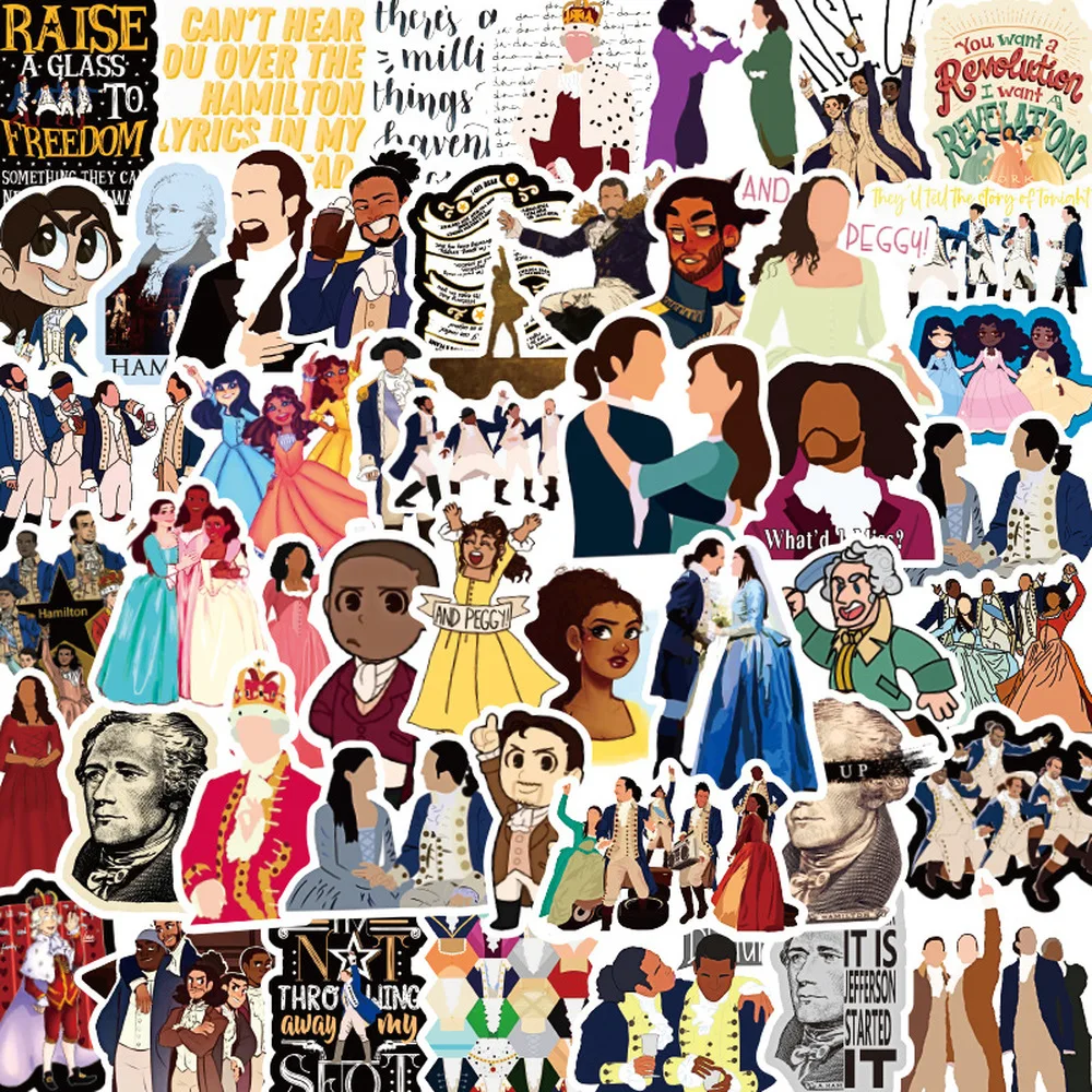 50PCS Musical Hamilton Stickers DIY Motorcycle Luggage Guitar Skateboard Waterproof Cool Decal Sticker Classic Toy Gift
50PCS Musical Hamilton Stickers DIY Motorcycle Luggage Guitar Skateboard Waterproof Cool Decal Sticker Classic Toy Gift