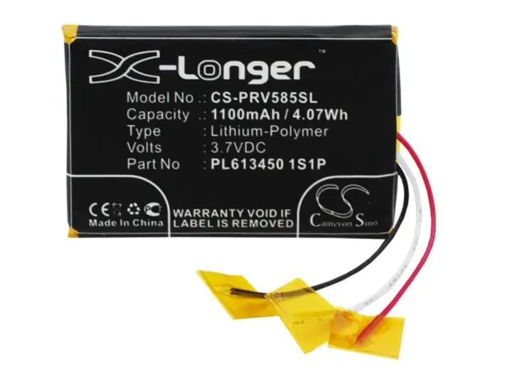 cameron sino 1100mah battery for PRESTIGIO GeoVision 5850HDDVR PL613450 1S1P GPS, Navigator Battery
cameron sino 1100mah battery for PRESTIGIO GeoVision 5850HDDVR PL613450 1S1P GPS, Navigator Battery