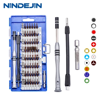 NINDEJIN 60 in 1 magnetic screwdriver bit set precision insulated small torx screwdrIver set for phone laptop repair tool kit
NINDEJIN 60 in 1 magnetic screwdriver bit set precision insulated small torx screwdrIver set for phone laptop repair tool kit