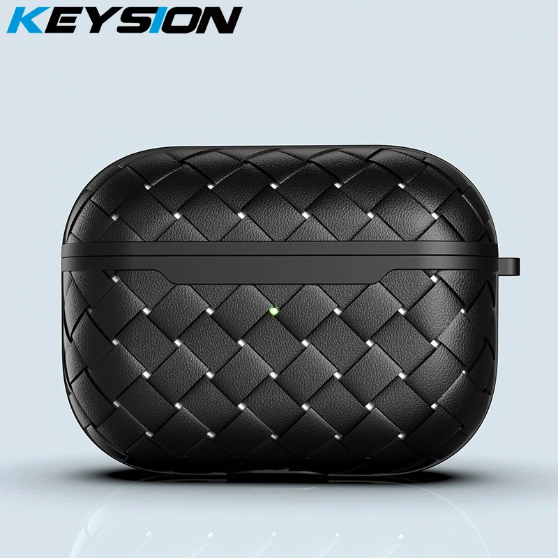 KEYSION Earphone Case for Apple Airpods Pro Soft Silicone Weave shockproof protection Back Cover For Airpods 3 2 1 Air Pods 3
KEYSION Earphone Case for Apple Airpods Pro Soft Silicone Weave shockproof protection Back Cover For Airpods 3 2 1 Air Pods 3