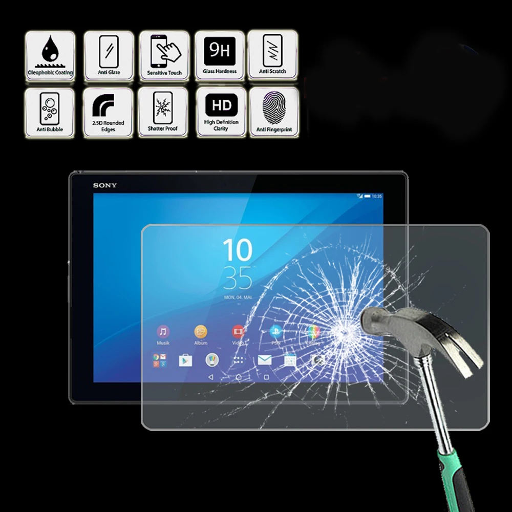 For Sony Xperia Z4 LTE 10.1" - Tablet Tempered Glass Screen Protector Cover Anti Fingerprint Screen Film Protector Guard Cover
For Sony Xperia Z4 LTE 10.1" - Tablet Tempered Glass Screen Protector Cover Anti Fingerprint Screen Film Protector Guard Cover