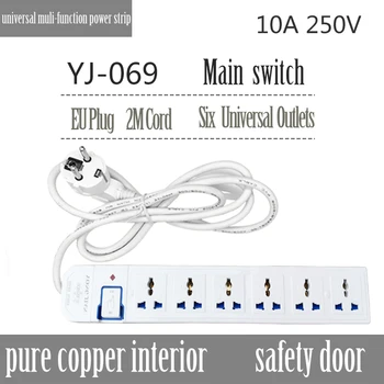 DIY Power Strip Multi Plug Universal Outlet Socket USB Extension 2M Cable Electric Socket With Switch 10A 2000W Network filter
DIY Power Strip Multi Plug Universal Outlet Socket USB Extension 2M Cable Electric Socket With Switch 10A 2000W Network filter