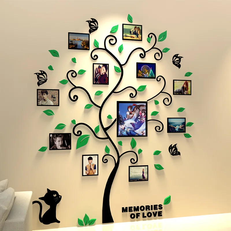 3D Family Tree Decal Wall Sticker Acrylic Photo Album For Wall Sticker Tree Shape Stickers Home Decor Wall Poster Hanging 100cm
3D Family Tree Decal Wall Sticker Acrylic Photo Album For Wall Sticker Tree Shape Stickers Home Decor Wall Poster Hanging 100cm