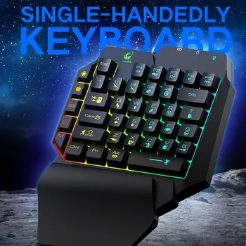 39 Keys Bluetooth Keyboard One-Handed Mechanical Feel Gaming Keyboard Colorful LED Computer General Keypad for Mobile Gamer
39 Keys Bluetooth Keyboard One-Handed Mechanical Feel Gaming Keyboard Colorful LED Computer General Keypad for Mobile Gamer
