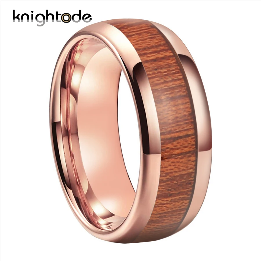 8mm Mens Tungsten Carbide Engagement Rings With Koa Wood Inlay Lady Wedding Band Dome Polished Comfort Fit
8mm Mens Tungsten Carbide Engagement Rings With Koa Wood Inlay Lady Wedding Band Dome Polished Comfort Fit