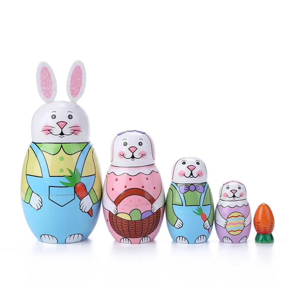 5 Layer/1Set Rabbit Nesting Matryoshka Doll Hand Painted Set Russian Doll Toys for Children Kids Gifts
5 Layer/1Set Rabbit Nesting Matryoshka Doll Hand Painted Set Russian Doll Toys for Children Kids Gifts