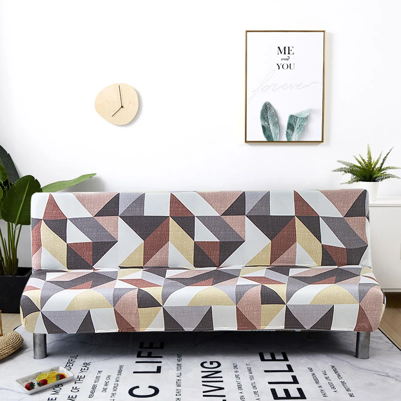 Housse extensible pour canapé et lit pliant, pour siège, sans accoudoirs, moderne, pour une longueur de 160 à 190cm, tout compris Housse extensible pour canapé et lit pliant, pour siège, sans accoudoirs, moderne, pour une longueur de 160 à 190cm, tout compris