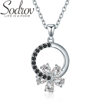 SODROV Romantic Arrive 925 Sterling Silver Fine Jewelry Trendy Flower Engagement necklaces & pendants for Women K001
SODROV Romantic Arrive 925 Sterling Silver Fine Jewelry Trendy Flower Engagement necklaces & pendants for Women K001