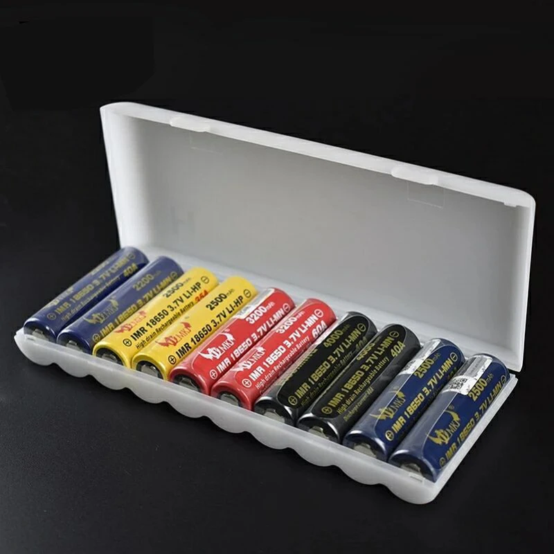 10 X 18650 Batteries Case 18650 Power Plastic Nattery Battery Storage Box Bag Holder Hard Case Cover with Holder
10 X 18650 Batteries Case 18650 Power Plastic Nattery Battery Storage Box Bag Holder Hard Case Cover with Holder