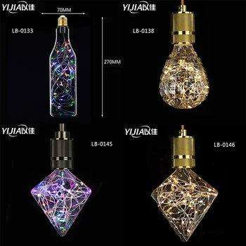 YIJIA copper Wire Lights bulb vintage Edison Light led bulb E27 220V/AC85-265V 1W/3W creative energy-saving light home bedroom
YIJIA copper Wire Lights bulb vintage Edison Light led bulb E27 220V/AC85-265V 1W/3W creative energy-saving light home bedroom