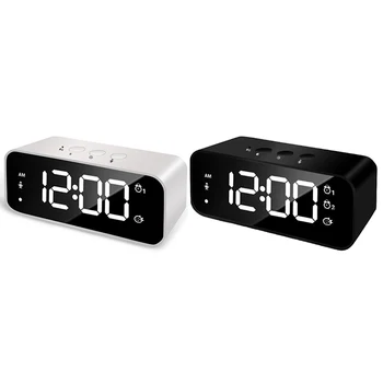 LED Display Digital Alarm Clock, Mirror Music Clock with Dual Alarms and Snooze Alarm Clock for Bedroom Kitchen
LED Display Digital Alarm Clock, Mirror Music Clock with Dual Alarms and Snooze Alarm Clock for Bedroom Kitchen