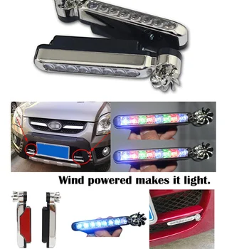 Wind Powered 8 LED car DRL Daytime Running Light Fog Head Lamp Bulbs Headlight Lamp
Wind Powered 8 LED car DRL Daytime Running Light Fog Head Lamp Bulbs Headlight Lamp