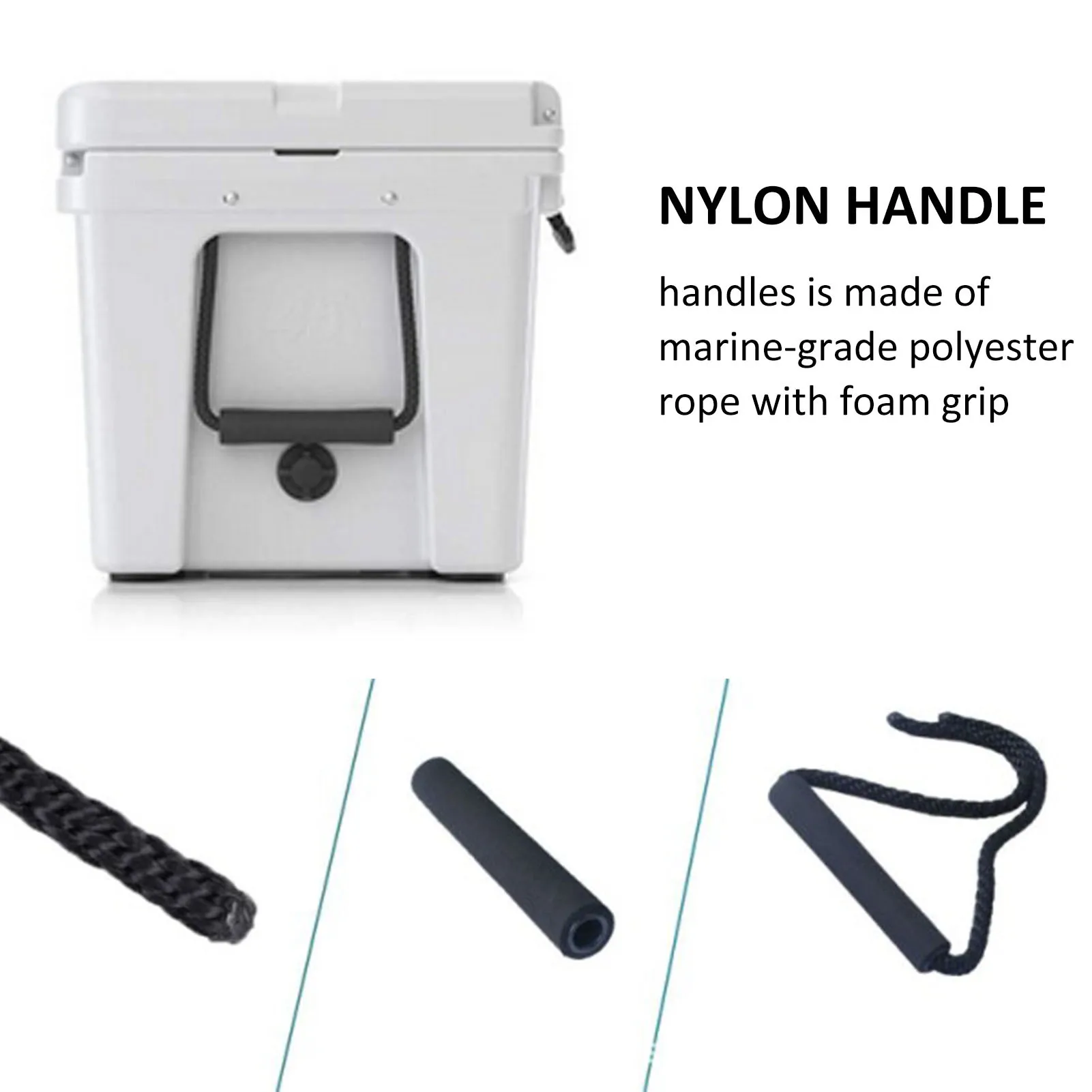 1 pair of YETI RTIC nylon handle incubator nylon rope handle cooler rope handle cooler accessories (with foam grip)
1 pair of YETI RTIC nylon handle incubator nylon rope handle cooler rope handle cooler accessories (with foam grip)