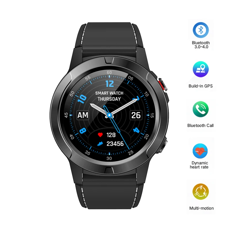 Smart Watch GPS Watch Passometer Heart Rate Fitness Tracker Bluetooth Call Smartwatch Compass Sport Men Watch for IOS Android
Smart Watch GPS Watch Passometer Heart Rate Fitness Tracker Bluetooth Call Smartwatch Compass Sport Men Watch for IOS Android