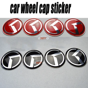4pcs 20pcs 100pc 60MM 2.36INCH Wheel Rim Cap Sticker Decal Badge Covers Epoxy Red/Black Dust-proof for Rio Soul Cerato K2 k3 k5
