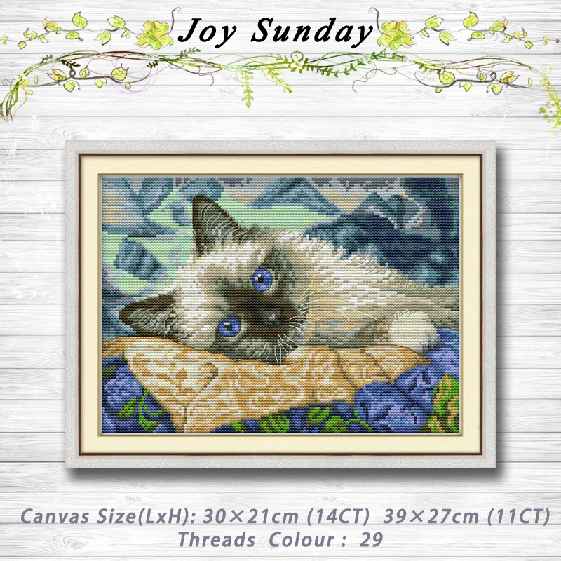 The blue eyes cat animal decor Patterns 14CT 11CT Counted Cross Stitch Sets embroidery set Needlework kit chinese cross stitch
The blue eyes cat animal decor Patterns 14CT 11CT Counted Cross Stitch Sets embroidery set Needlework kit chinese cross stitch