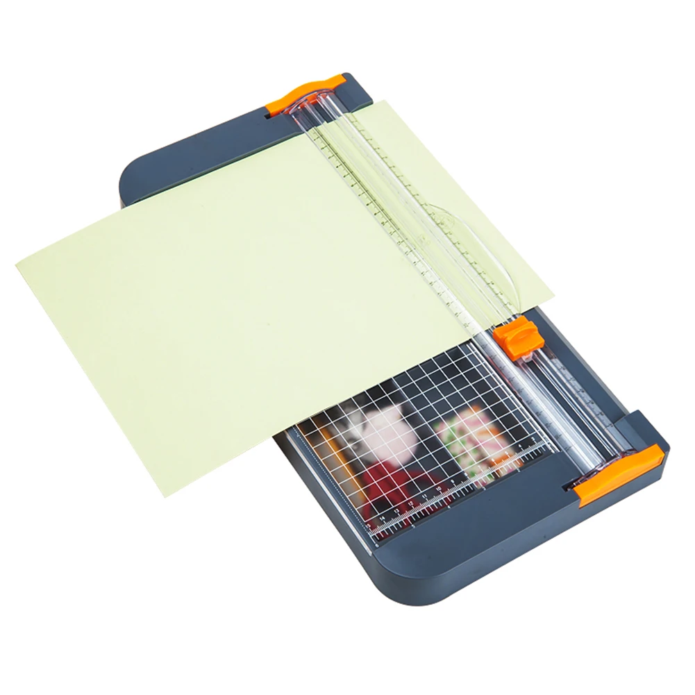 

A4 Paper Trimmer Cutters Guillotine Photo Cutter Cutting Mat with Storage Box and Pull-out Ruler for Photo Paper Labels Cutting