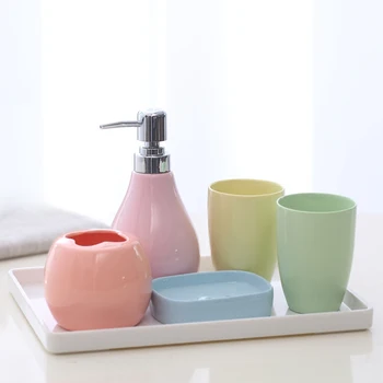 Simple Style Ceramic Bathroom Accessory Porcelain Tooth Mug Soap Boxes Toothbrush Tube Decorative Set Household
Simple Style Ceramic Bathroom Accessory Porcelain Tooth Mug Soap Boxes Toothbrush Tube Decorative Set Household