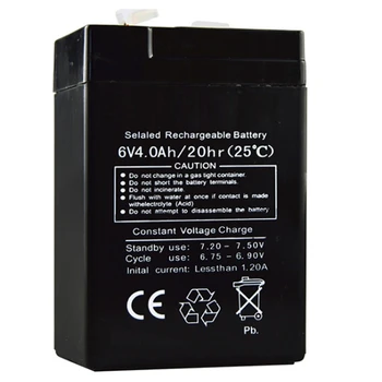 Original Battery 6V 4AH for Children Toy Car Baby Carrier UPS Desk LED Light Lead-acid Storage Accumulator Rechargeable Sealed
Original Battery 6V 4AH for Children Toy Car Baby Carrier UPS Desk LED Light Lead-acid Storage Accumulator Rechargeable Sealed