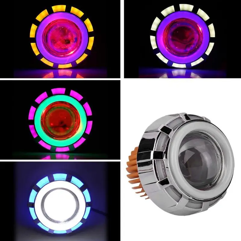 Universal Aluminum Alloy+ABS Motorcycle LED Headlight 20W 800LM Angle Eye Devil Eye Dual-light Len Strobe Flashing Lamp Spotligh
Universal Aluminum Alloy+ABS Motorcycle LED Headlight 20W 800LM Angle Eye Devil Eye Dual-light Len Strobe Flashing Lamp Spotligh