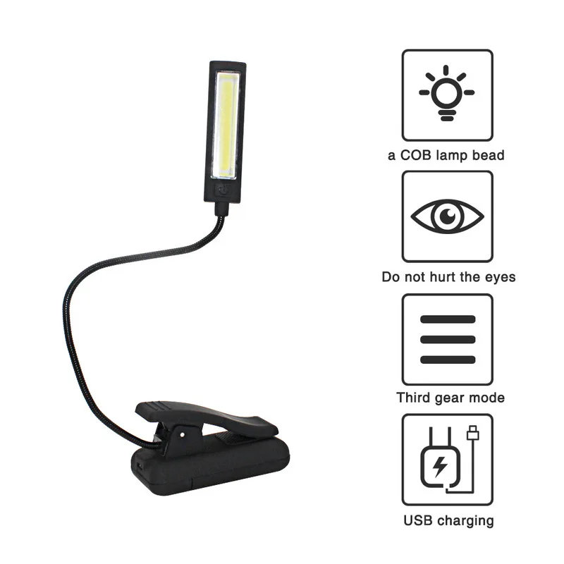 1PCs Mini COB LED Clip on Adjustable Book Reading Light Lamp Super Bright for Kindle Touch USB Table LED Desk Light Lamp
1PCs Mini COB LED Clip on Adjustable Book Reading Light Lamp Super Bright for Kindle Touch USB Table LED Desk Light Lamp