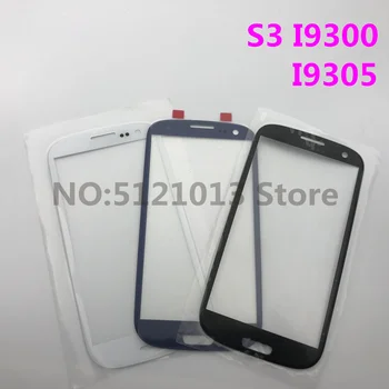 

10pcs/lot black/white/blue/red Front Touch Screen Glass for Samsung S3 i9300 i9305 I747 9300i Lcd digitizer Replacement