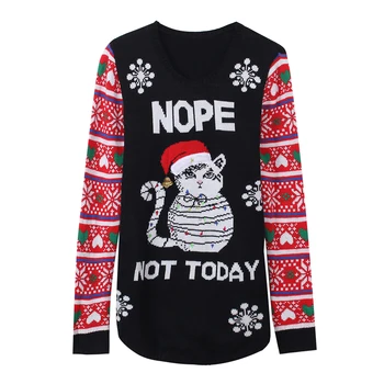 LED Light-up Knitted Ugly Jumper Snowman Cat Sweaters Santa Claus Xmas Patterned Christmas Sweaters Tops for Men Women Pullovers
LED Light-up Knitted Ugly Jumper Snowman Cat Sweaters Santa Claus Xmas Patterned Christmas Sweaters Tops for Men Women Pullovers