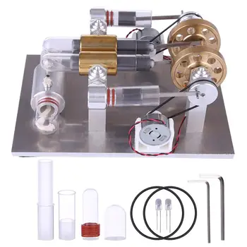 High-power Quartz Double-cylinder Stirling Generator Engine Model Building Kits Toys For Children
High-power Quartz Double-cylinder Stirling Generator Engine Model Building Kits Toys For Children