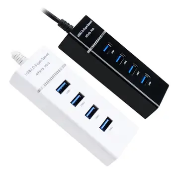 4 Ports USB 3.0 HUB HUB Multi USB Splitter Expander Multiple USB 3 Hab On / Off Switches Ac Adapter Cable Splitter For Pc Laptop 
4 Ports USB 3.0 HUB HUB Multi USB Splitter Expander Multiple USB 3 Hab On / Off Switches Ac Adapter Cable Splitter For Pc Laptop