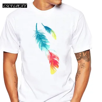 2019 Newest Men's Fashion Feather Printed T-Shirt Summer Cool Tops Fashion colorful Tees
2019 Newest Men's Fashion Feather Printed T-Shirt Summer Cool Tops Fashion colorful Tees