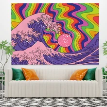 Retro Japanese Tapestry Kanagawa Surfing Landscape Wall Hanging Carpet Colorful Ukiyo-E Vintage Art Blanket Beach Yoga Mat
Retro Japanese Tapestry Kanagawa Surfing Landscape Wall Hanging Carpet Colorful Ukiyo-E Vintage Art Blanket Beach Yoga Mat