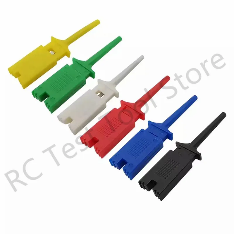 12ps Test Hooks Clips for Logic Analyzers Logic Test Clip Red Black Yellow Green Blue White Flattening Test Flat Hook Connection
12ps Test Hooks Clips for Logic Analyzers Logic Test Clip Red Black Yellow Green Blue White Flattening Test Flat Hook Connection
