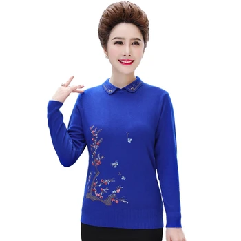 2020 Spring Autumn Women Embroidery Sweaters Pullovers Casual Fashion Pullovers Floral Female Knitted Jumpers Plus Size Clothing
2020 Spring Autumn Women Embroidery Sweaters Pullovers Casual Fashion Pullovers Floral Female Knitted Jumpers Plus Size Clothing